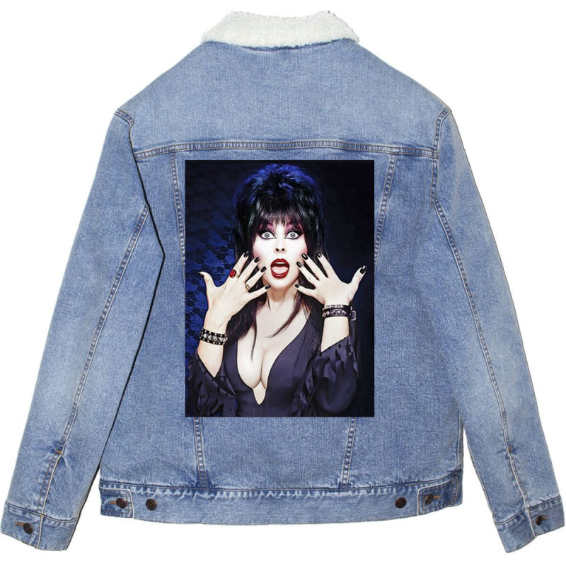 Elvira Mistress Of The Dark (3) Unisex Sherpa-lined Denim Jacket | Artistshot