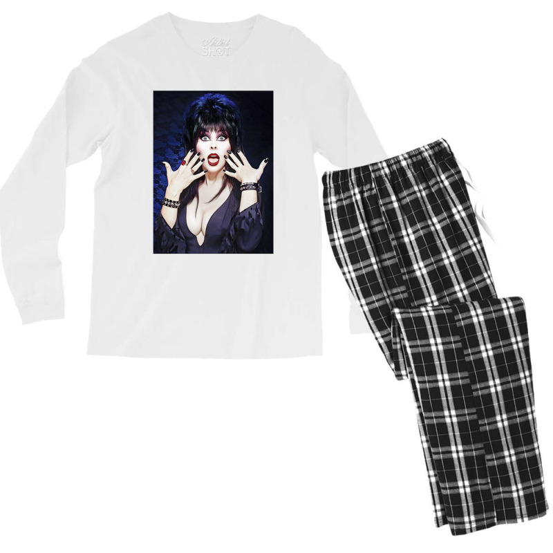 Elvira Mistress Of The Dark (3) Men's Long Sleeve Pajama Set | Artistshot