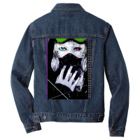 Vaporwave Cyberpunk Glitch Girl Men Denim Jacket | Artistshot