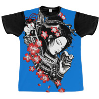 Japanese Geisha Samurai Traditional Urban Cool Style Graphic T-shirt | Artistshot