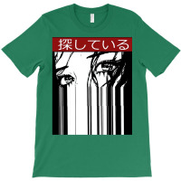 Vaporwave Cyberpunk Glitch Girl Japanese Kanji Pattern T-shirt | Artistshot