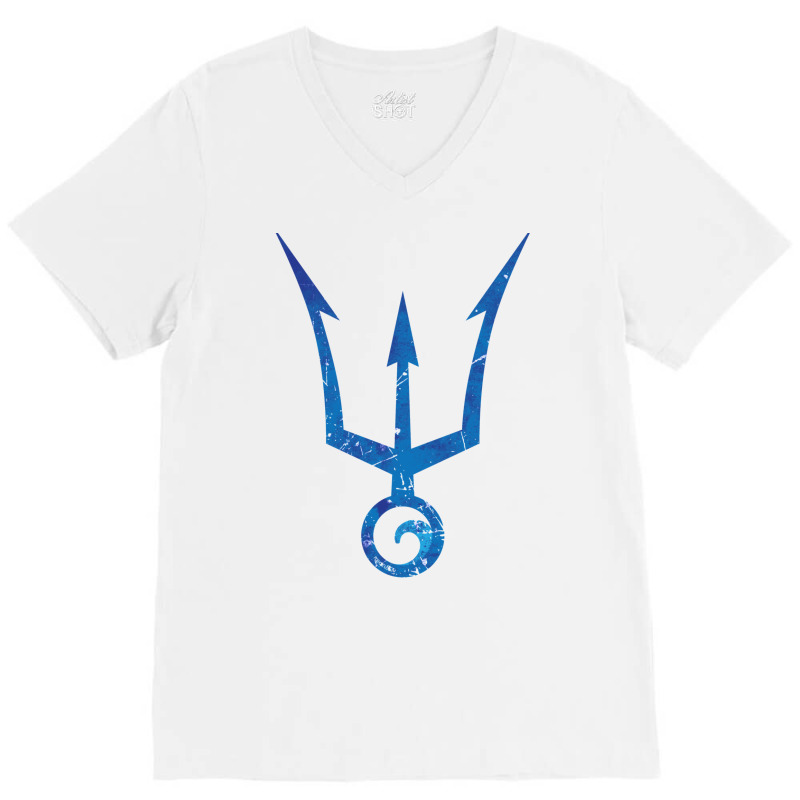 Poseidon Trident Greek Mythology V-Neck Tee by kassirromkes5 | Artistshot