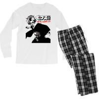 Japanese Geisha Urban Pop Art Style Men's Long Sleeve Pajama Set | Artistshot