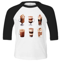 Caramel Coffee,assorted Caramel Coffee Latte Toddler 3/4 Sleeve Tee | Artistshot