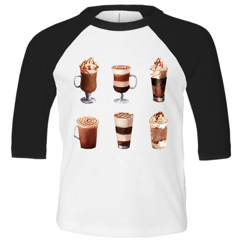 Caramel Coffee,assorted Caramel Coffee Latte Toddler 3/4 Sleeve Tee by tomjerrycrush39 | Artistshot