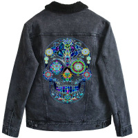 Artistshort Trending Machine Elf Psychedelic Being Spiritual Unisex Sherpa-lined Denim Jacket | Artistshot