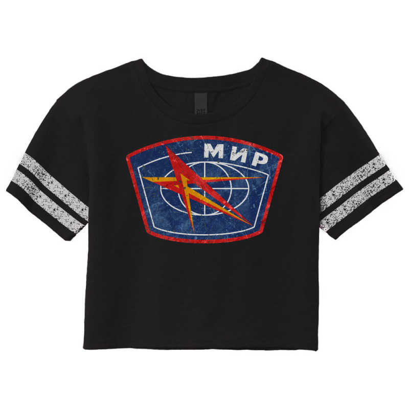 Mir Space Station Scorecard Crop Tee by tacikkaticsp | Artistshot