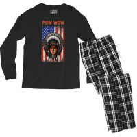 Powwow Merican Men's Long Sleeve Pajama Set | Artistshot