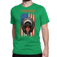 Powwow Merican Classic T-shirt | Artistshot