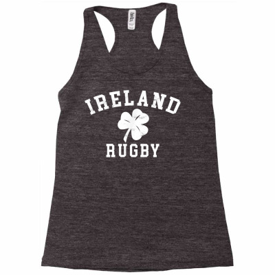 Ireland Rugby Shirt   Irish Shamrock Rugby T Shirt Racerback Tank Designed By Levinekelly