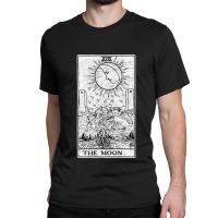 The Moon Tarot Card Major Arcana Fortune Telling Occult Essential Classic T-shirt | Artistshot