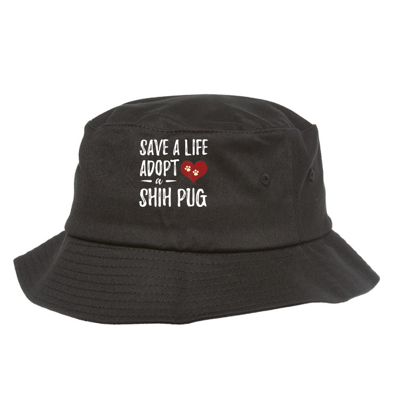 Limited Edition Adopt A Shih Pug Rescue Dog Mom Bucket Hat | Artistshot