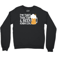 Tractor Beer Kinda Girl Farmer Aesthetic (1) Crewneck Sweatshirt | Artistshot