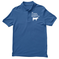 Adoring My Cows Cows Bulls Farming Farm Dairy Farmer Men's Polo Shirt | Artistshot