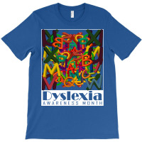 Dyslexia Awareness Month 3d Mixed Letters Girl T-shirt | Artistshot