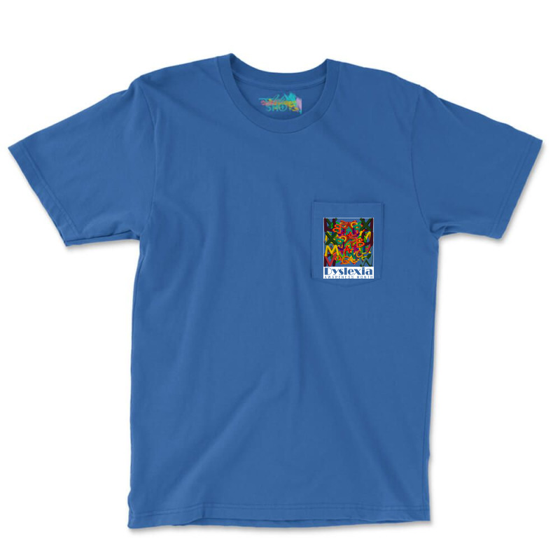 Dyslexia Awareness Month 3d Mixed Letters Girl Pocket T-shirt | Artistshot