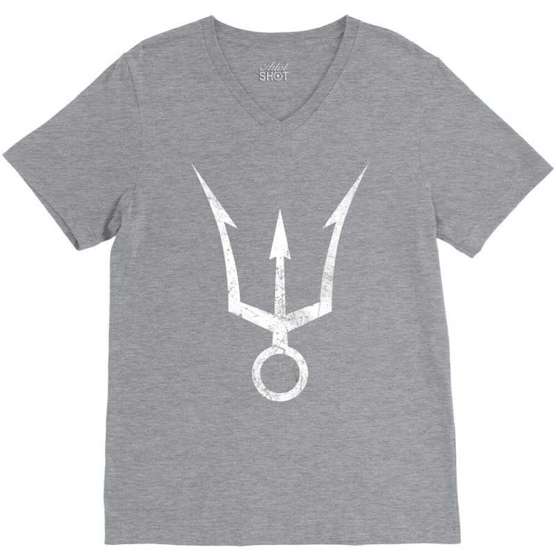 Trident Poseidon Sign V-neck Tee | Artistshot