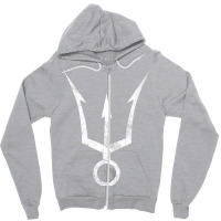 Trident Poseidon Sign Zipper Hoodie | Artistshot