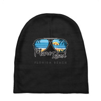 Hot Trend Marco Island Florida Palm Tree Sunglasses Baby Beanies | Artistshot