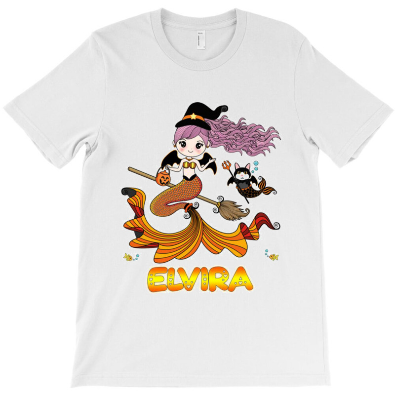 Elvira Name Label - Elvira Halloween Beautiful Mermaid T-shirt | Artistshot