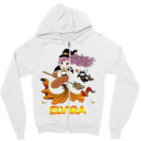 Elvira Name Label - Elvira Halloween Beautiful Mermaid Zipper Hoodie | Artistshot