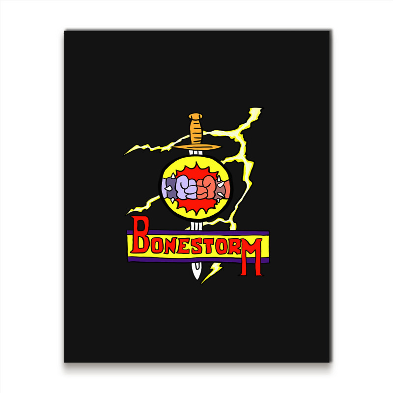 Simpsons Bonestorm Metal Print Vertical | Artistshot