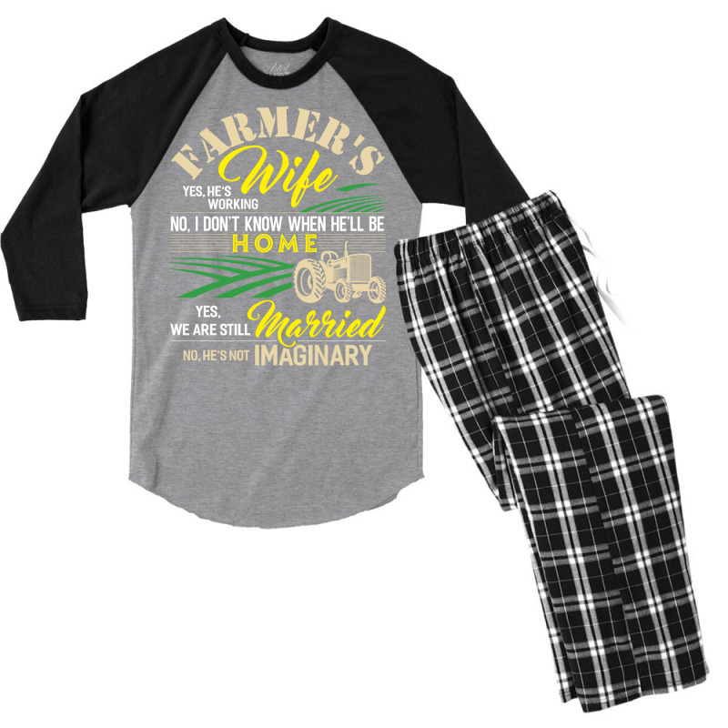 Cow Farm Farmer Cowboy Cattle Cowbell Milk Gift Green Men's 3/4 Sleeve Pajama Set | Artistshot