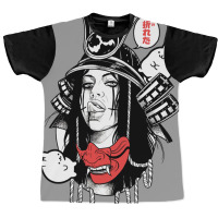 Japanese Samurai Pop Art Cool Girl Graphic T-shirt | Artistshot