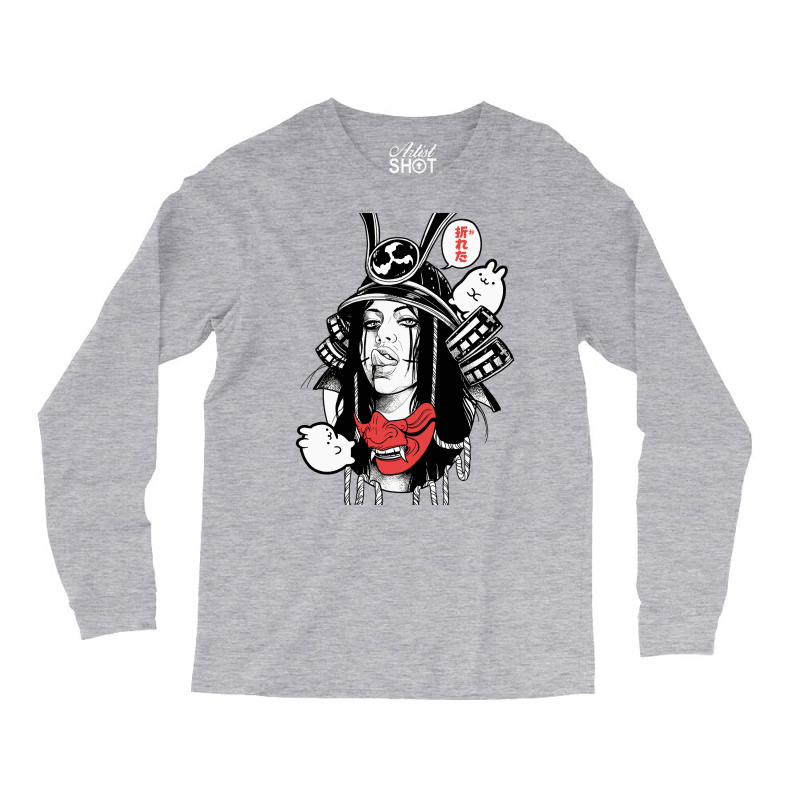 Japanese Samurai Pop Art Cool Girl Long Sleeve Shirts | Artistshot