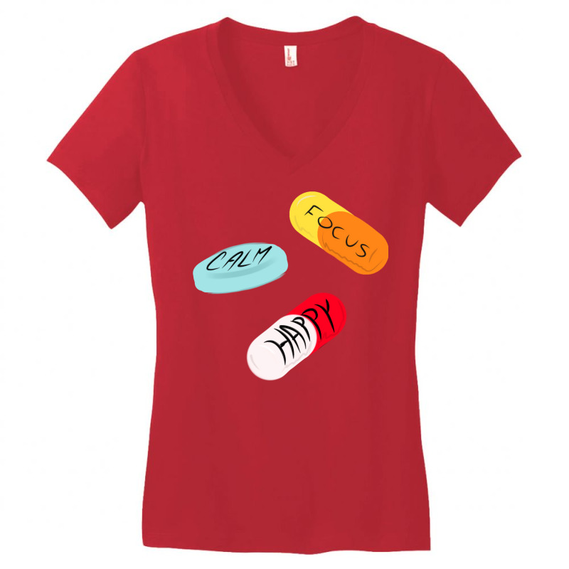 Time To Take Your Meds Summer Women's V-Neck T-Shirt by fouraaju8 | Artistshot