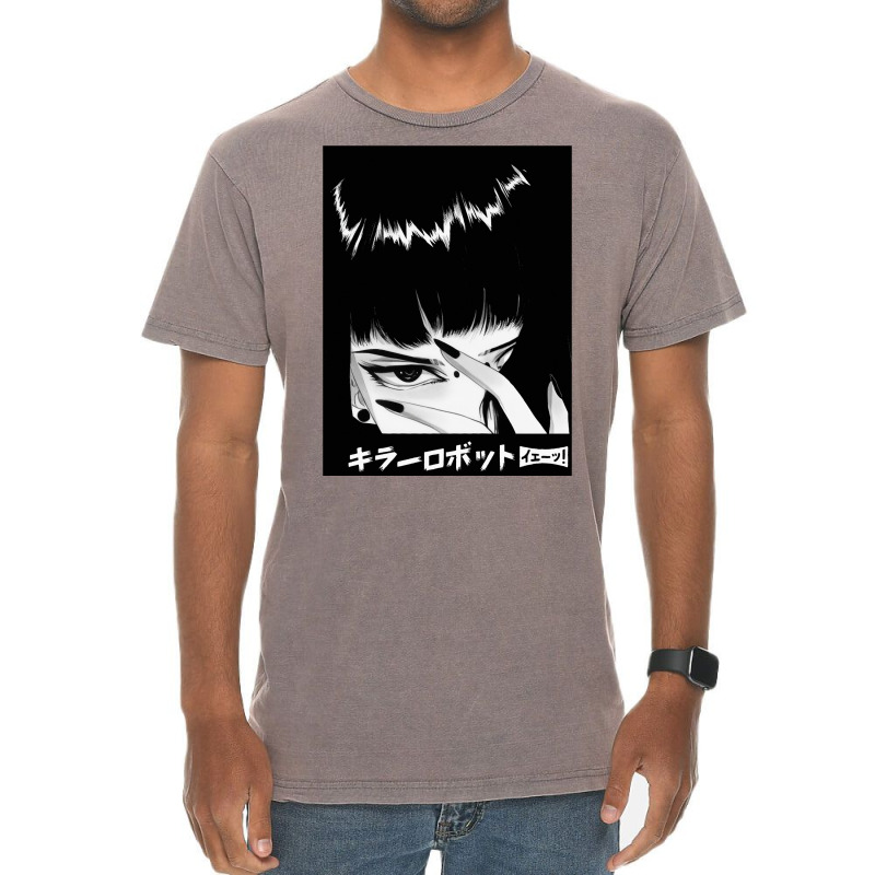 Vaporwave Japanese Goth Style Girl Vintage T-shirt | Artistshot