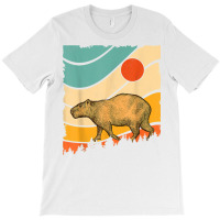 Vintage Retro Style Awesome Wild Giant Cavy Rodent Capybara T Shirt T-shirt | Artistshot