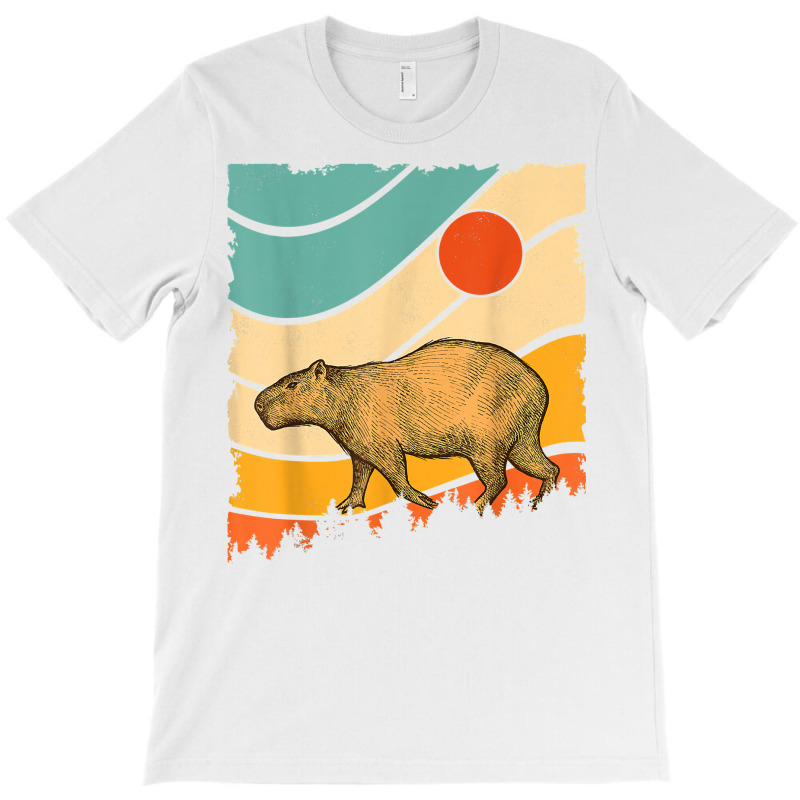 Vintage Retro Style Awesome Wild Giant Cavy Rodent Capybara T Shirt T-shirt | Artistshot