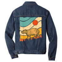 Vintage Retro Style Awesome Wild Giant Cavy Rodent Capybara T Shirt Men Denim Jacket | Artistshot