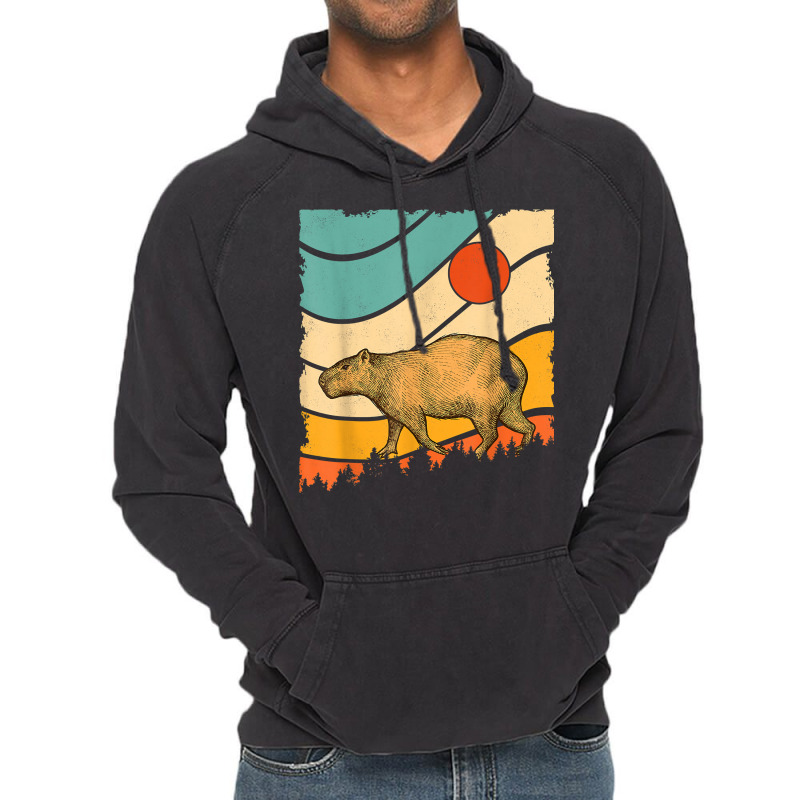 Vintage Retro Style Awesome Wild Giant Cavy Rodent Capybara T Shirt Vintage Hoodie | Artistshot