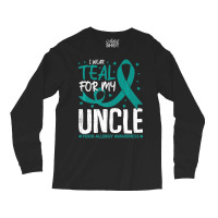 Mens I Wear Teal For Uncle Food Allergy Awareness Month Long Sleeve Shirts | Artistshot