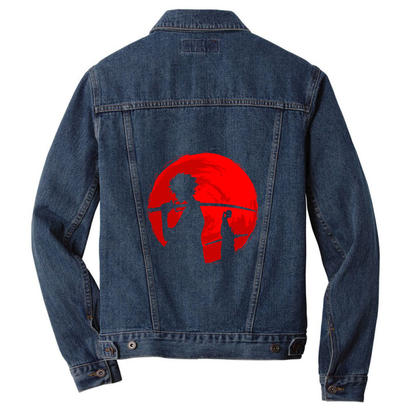 Samurai Sunset Men Denim Jacket by BobbyBorthgardt | Artistshot