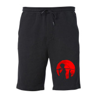 Samurai Sunset Fleece Short | Artistshot