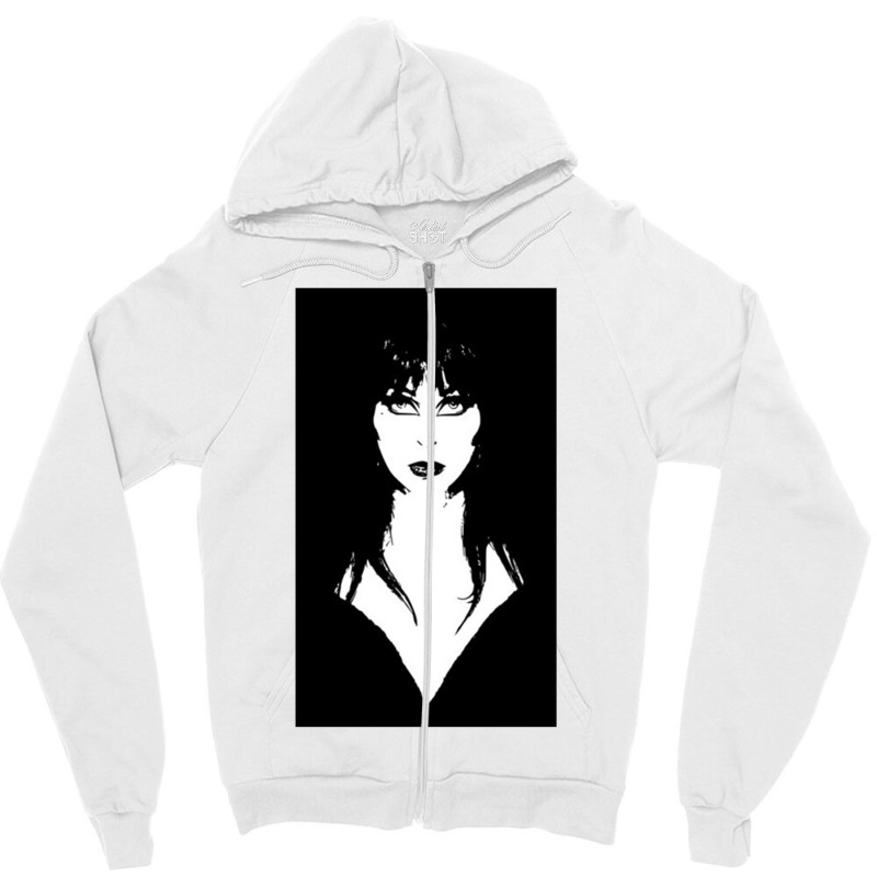 Elvira Portrait (1) Zipper Hoodie | Artistshot