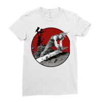 Vaporwave Samurai Blade Japanese Warrior Ladies Fitted T-shirt | Artistshot