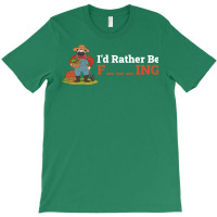 Id Rather Be Farming Funny Farming Gift 80s T-shirt | Artistshot