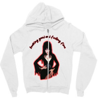 Elvira Portrait (5) Zipper Hoodie | Artistshot