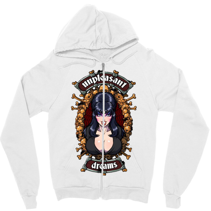 Elvira Portrait (6) Zipper Hoodie | Artistshot