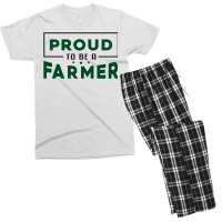 Proud To Be A Farmer Farming Farm Gift Men's T-shirt Pajama Set | Artistshot