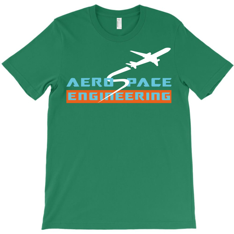 Aerospace Engineering Design Airplane Text And Image Green T-shirt | Artistshot