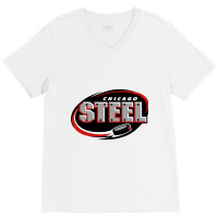 Chicago Steel V-neck Tee | Artistshot