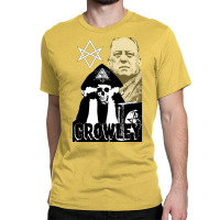 Aleister Crowley Skull Design Black And White Variant Red Classic T-shirt | Artistshot