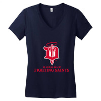 Dubuque Fighting Saints Women's V-neck T-shirt | Artistshot