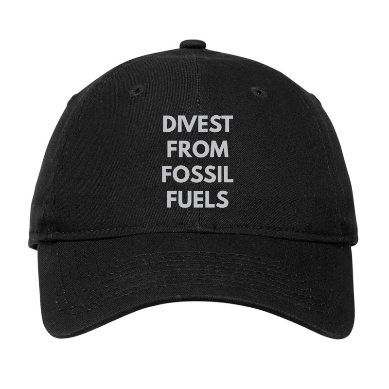 Divest From Fossil Fuels Adjustable Cap by dudi2 | Artistshot