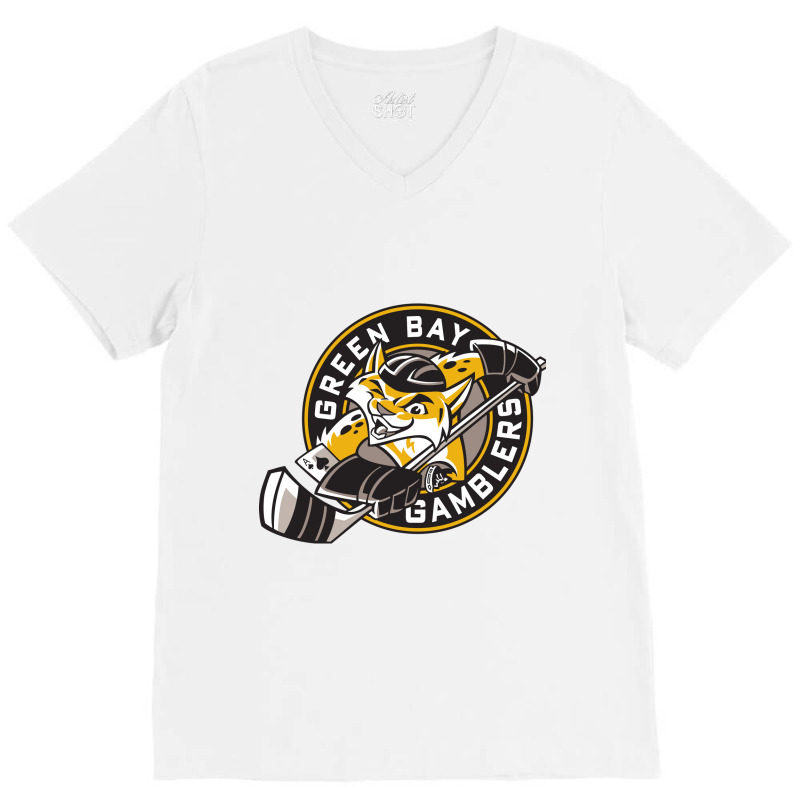 Green Bay Gamblers V-Neck Tee by hilya | Artistshot